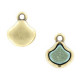 Cymbal ™ DQ metal Pendant with setting Vlichada for Matubo Ginko - Antique bronze